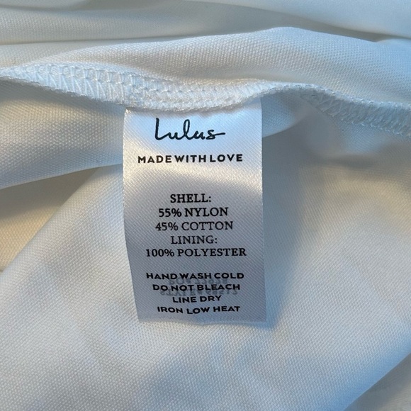 NWT Lulu’s Lace Wedding Dress Strapless White Simple Elegant Small - Picture 13 of 14